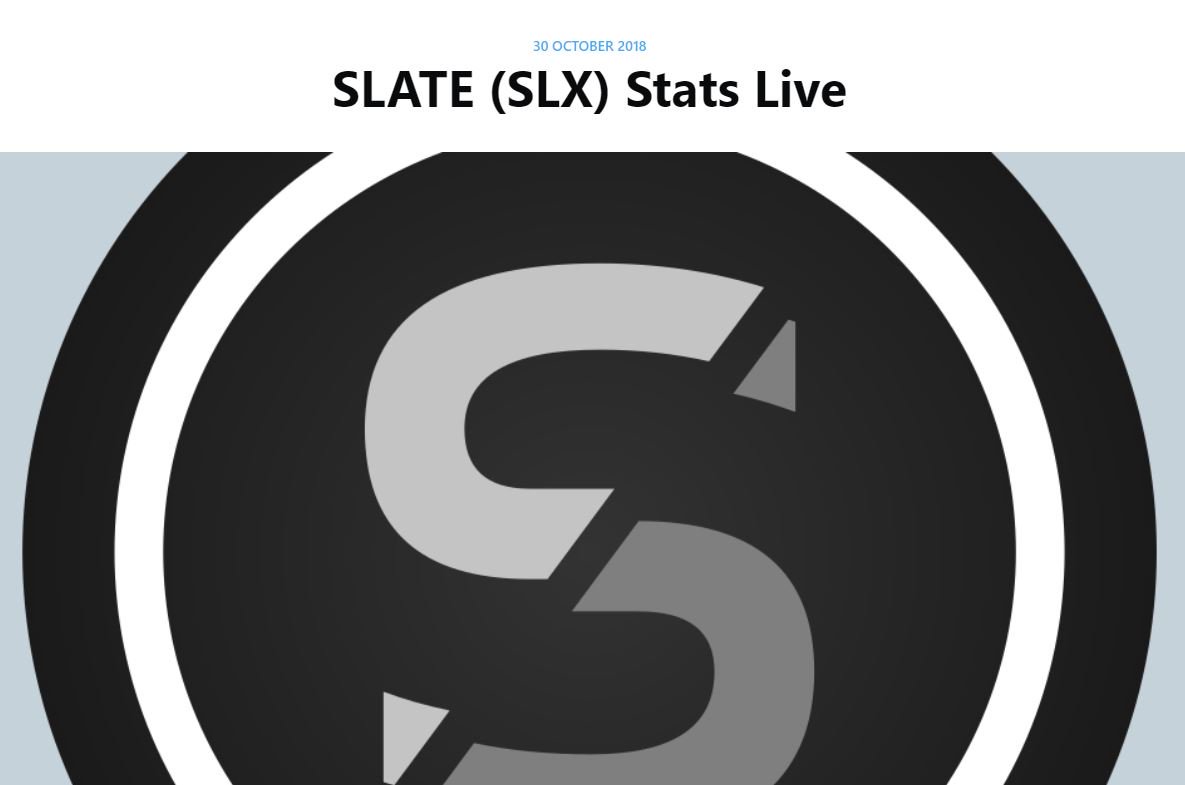 Vindyne8's tweet photo. Users can see #slatecurrency (SLX) stats as well as additional details on #MasterNodesPro https://t.co/jrWuhgtCtK #blockchain #btc #eth #disruptive #decentralized #ico #dash #masternodes #entertainment #streaming https://t.co/ihTKO2MHtm