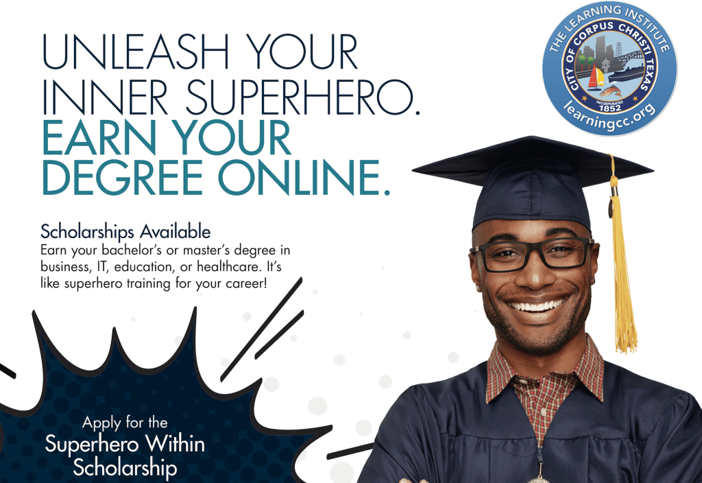 learningcctexas's tweet photo. Give Your Career Superpowers! Apply for the brand new Superhero Scholarship
#CityChampions #Scholarships #CareerDevelopment #WGUTexas https://t.co/iGbiOPtLjK https://t.co/OLleeCAS6S