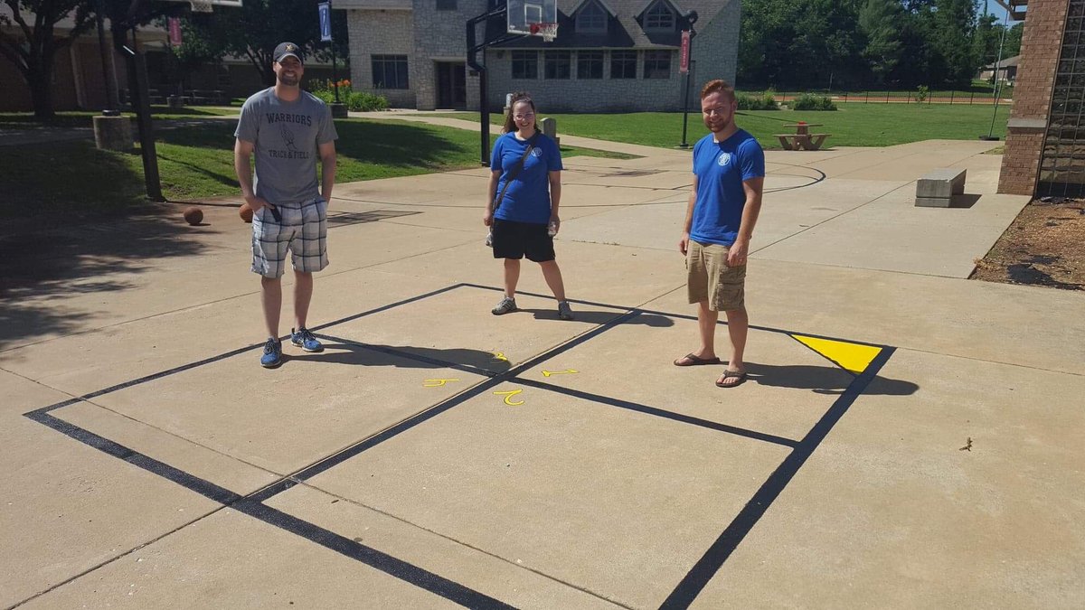 Summer weather is here! We had a good time yesterday as we helped the kids at Great Circle prepare for the nice weather. We repainted the courts, cleaned the pool and performed other various tasks. Thanks again for inviting us out! #GreatCircle #SGF