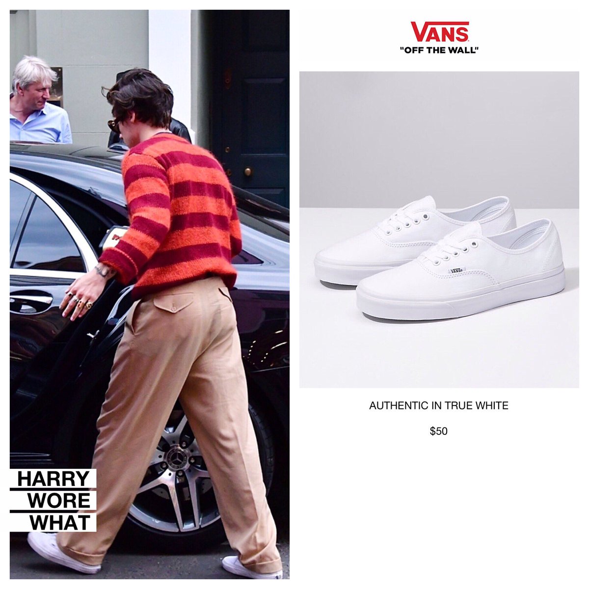 harry styles white vans