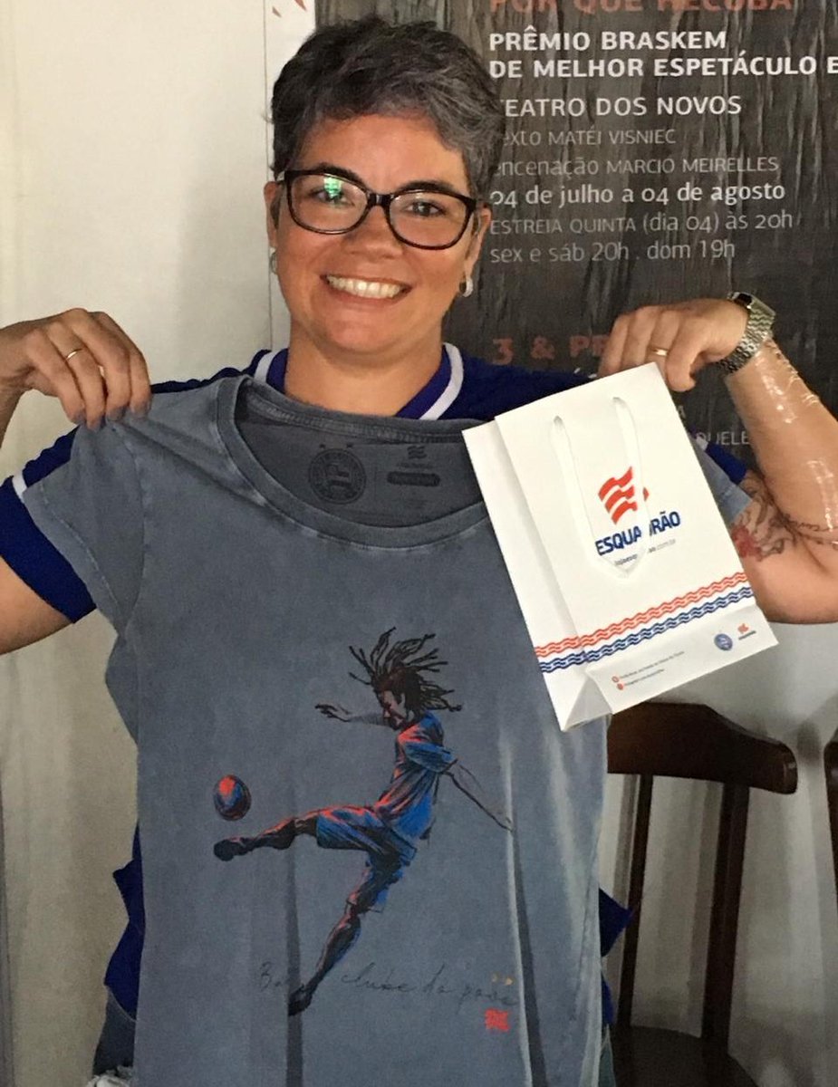 ecbahia's tweet photo. 🙋🏽‍♀️Com apoio do Esquadrão, o projeto #CopaComAsManas reuniu mulheres na estreia da seleção feminina na Copa do Mundo. Futebol &amp; reflexão, além de brindes. Vencemos dentro e fora de campo! #BBMP https://t.co/TFUxDI7F5A