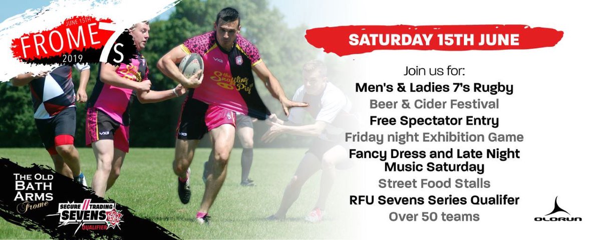 The <a href="/FromeRFC7s/">Frome7s</a> is nearly here 🥳

To find out all about this years festival click the link below ⬇️
pitchero.com/clubs/frome/ne…

🔴⚪️⚫️ #FromeRFC #Frome7s #Frome