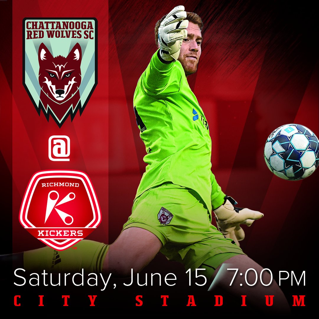 ChattRedWolves's tweet photo. Week 11 was a bit of a bust (βοΈ), BUT now we look forward to round 2 with @RichmondKickers for Week 12. ππ
We ready.
#RoadWolves // #RedWolvesSC https://t.co/FHJHTXtWcX