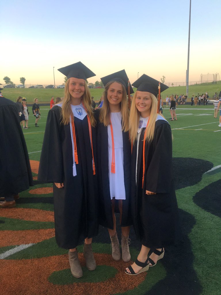 FarmingtonGLAX's tweet image. Congrats to our 3 seniors for graduating on Friday!  Pretty cool experience to have the ceremony on our home game turf and stand with each other on the tiger paw for one last time.  We love you and wish you the best in your future endeavors 🧡🖤 #alwaysatiger
