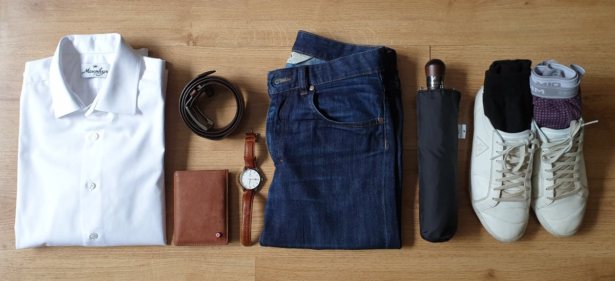 @madeinemplois <a href="/TF1LeJT/">Natalia Kowalski</a> @LabonalFr <a href="/lecoqsportif/">le coq sportif</a> <a href="/DaoDavy/">Dao</a> <a href="/KALGATI/">KALGATI</a> <a href="/Valdept/">Valentin Dépret</a> <a href="/Fimif_fr/">FIMIF</a> <a href="/G_LECUELLE/">LECUELLE</a> <a href="/DOSSANTOSRegis/">Régis DOS SANTOS</a> <a href="/gabfd/">Artero Gabriel</a> <a href="/TerreTextile/">France terre textile</a> Et oui il est possible de s'habiller #MadeInFrance :

- Chemise <a href="/MenphysOfficiel/">Menphys</a>
- Ceinture <a href="/JulesetJenn/">JULES & JENN</a>
- Jean <a href="/AtelierTuffery/">Atelier Tuffery</a>
- Chaussettes <a href="/archiduchesse/">Archiduchesse</a> 
- Chaussures <a href="/lecoqsportif/">le coq sportif</a>
- Portefeuille "Larmorie"
- Parapluie <a href="/Piganiol/">🇫🇷 Maison Piganiol</a>
- Montre "Charlie Watch"
- Caleçon <a href="/DIMparis/">DIM Paris</a>