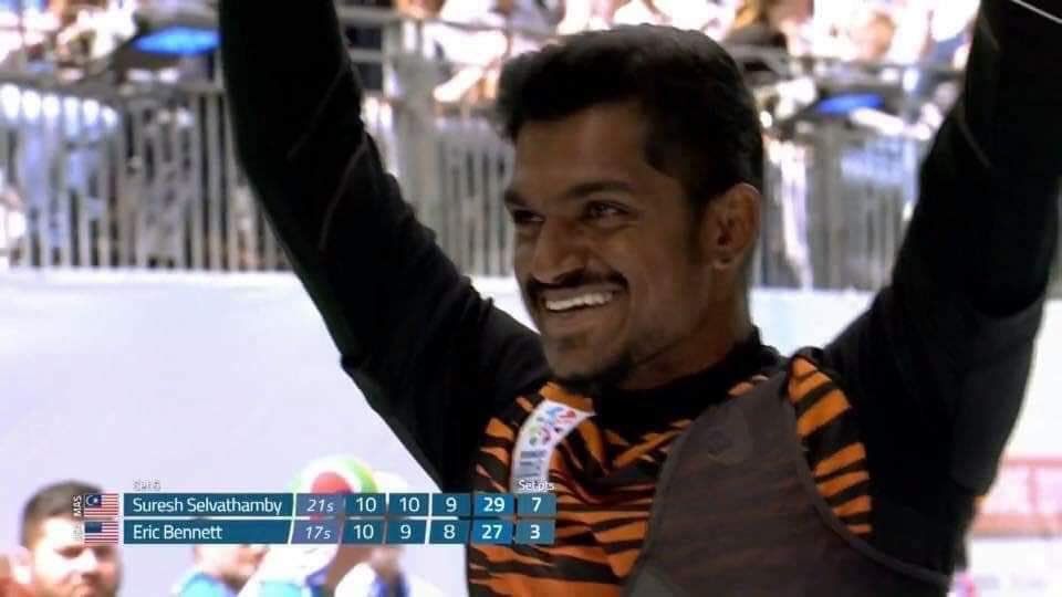 imSatish16's tweet photo. #Suresh #Selvathamby of #Malaysia beat the #USA’s #EricBennett in five sets to become the new #world #champion in the recurve men’s open category at the #2019 World Archery Para #Championships in ’s-Hertogenbosch, #Netherlands.

👏👏👏 https://t.co/t54V80sX6o