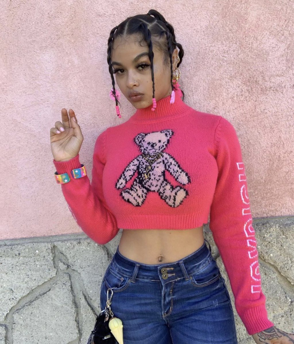 teddy cropped sweater