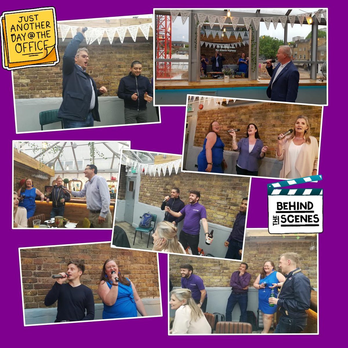 PerformantaSec's tweet photo. So this past week we attended #infosec2019 and whilst we worked hard we played hard too. A tradition has begun with our #purpletribe and we've got some serious #contenders in our vendor partners too - introducing Purple Cyber Karaoke #PUCK #karaoke #cybersec #workhardplayharder https://t.co/KXTNGkvdBn