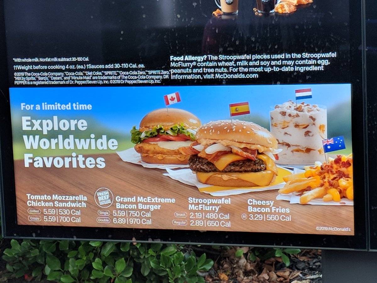 WorldwithShaw's tweet photo. I normally wouldn't condone McDonald's... But saw this and thought awesome opportunity to try some awesome cultural food without the travel! https://t.co/NJ87MUijrv