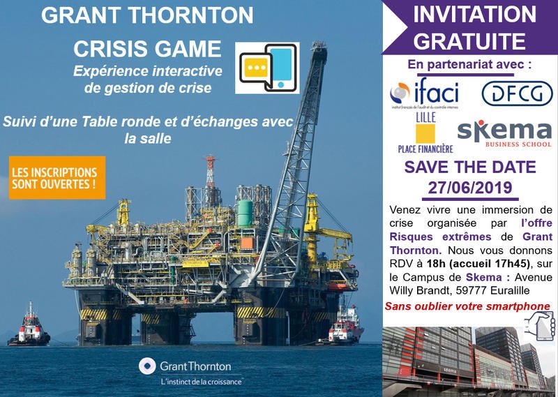 Lille_Place_Fi's tweet photo. Gestion de crise en mode « serious game »: c’est avec @GrantThorntonFr @SKEMA_BS @ifaci_officiel @DFCG_HDF et @Lille_Place_Fi  le 27 juin à Lille https://t.co/IoGnpU8O5B