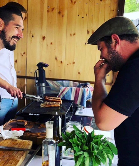 DanBaileyCater's tweet photo. Is there anything more natural than the smile a chef gets when feeding the farmer who gifted such incredible produce... @jcfarming #supportyourlocalfarm #theunorthodoxkitchen #projectfarm https://t.co/oLcLGbs66Q