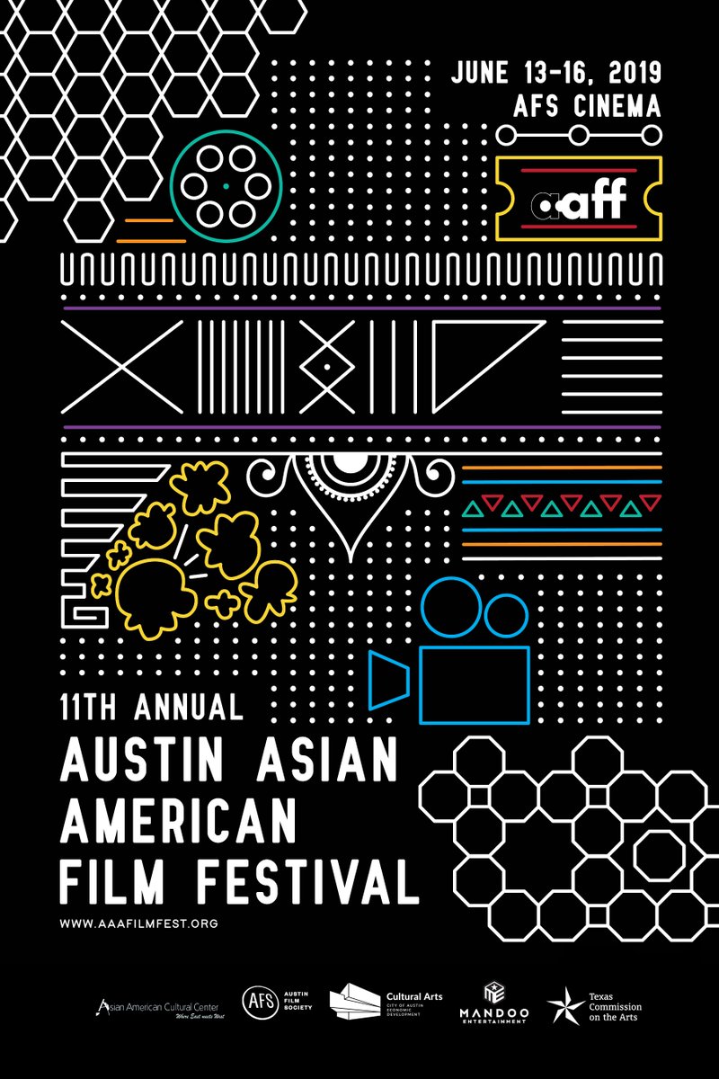 ColorReelFilms's tweet photo. #SundayShoutout to the Austin Asian American Film Festival @AAAFF which starts this week, June 13 to 16. The lineup looks amazing! So does their flyer which was designed by the talented Akki Brathwaite .

#ColorReel #ColorReelFilms #ColourReel https://t.co/rmaUylruXZ