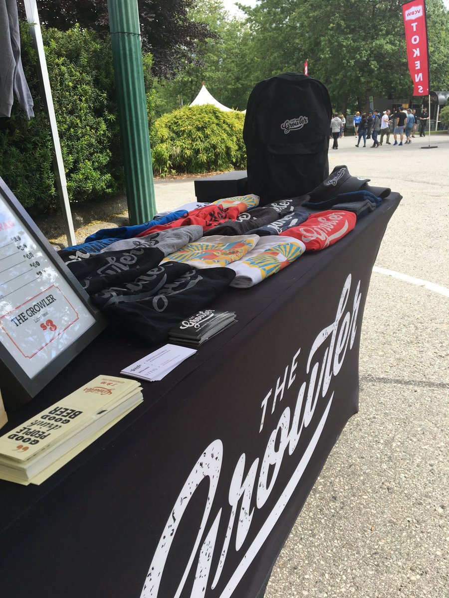 TheGrowlerBC's tweet photo. Round 2 today at @VCBW - come find us for new tees, high-fives and summer guides. 🍻
#vcbw #vcbw2019 https://t.co/Npo4E2PJ81