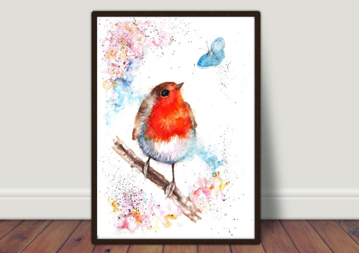 BeeArts1's tweet photo. Robin and Little blue, watercolour, #robin,#bird,gardenbirds,#butterflies,#littleblue,#wildlifeart,#blossom,#wild,#art,#woodland,#woods,#gardens,#nature,#summer,#veganart,#friendship,#posterart,#fun,#love,#follow
https://t.co/QGqFKqkPy8 https://t.co/Rn1GYZfPZk