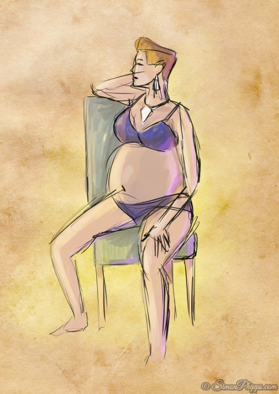 SimonPhippsArt's tweet photo. Had a great afternoon @DrSketchyNotts - congrats to @ScarlettDaggers &amp; @Mimi_Libertine on 10 years in Nottingham. Here's some fast sketches from my Samsung Galaxy Book of #RubyRainstorm &amp; her bump who kindly modelled for us... #lifedrawing #burlesque #digitalart https://t.co/DsBbfNGgnI