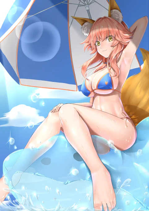 ひと足早めにサマーな玉藻ちゃん!
#FGO #FateGO 