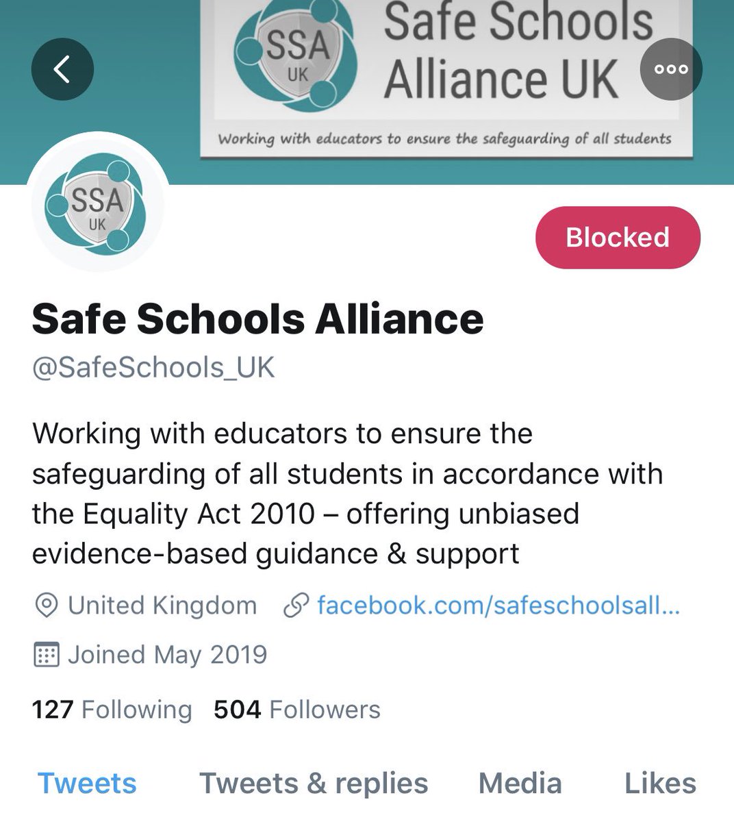 One thing that needs to be remembered, is that  @safeschools_uk is just a social media account.It’s not recognised, registered or endorsed by any authorised body, nor is it a company, charity or have any membership... Much like a handful of similar anti-trans accounts....