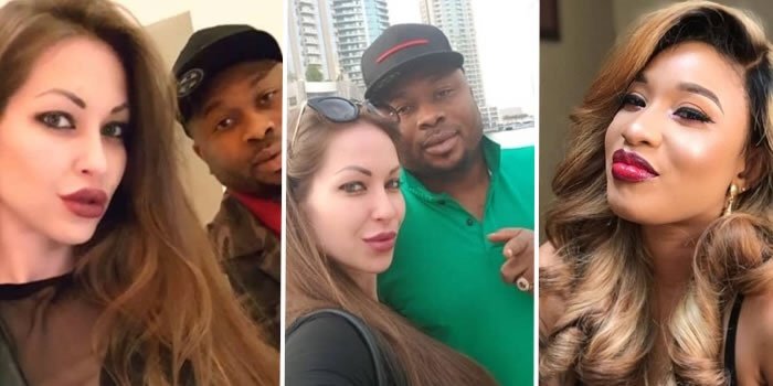 Tonto Dikeh s Ex-Hubby, Olakunle Churchill, Wishes Mystery Caucasian Lady A Happy Birthday  