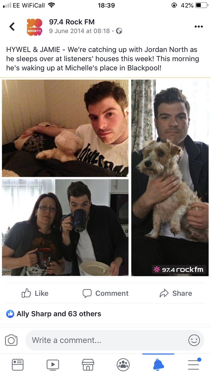 emlou86's tweet photo. Haha so this just appeared on my newsfeed from 2014!! @jordannorth1 staying over at my best mates house! 😂 the things you do for radio eh! https://t.co/dQsp7fCO51