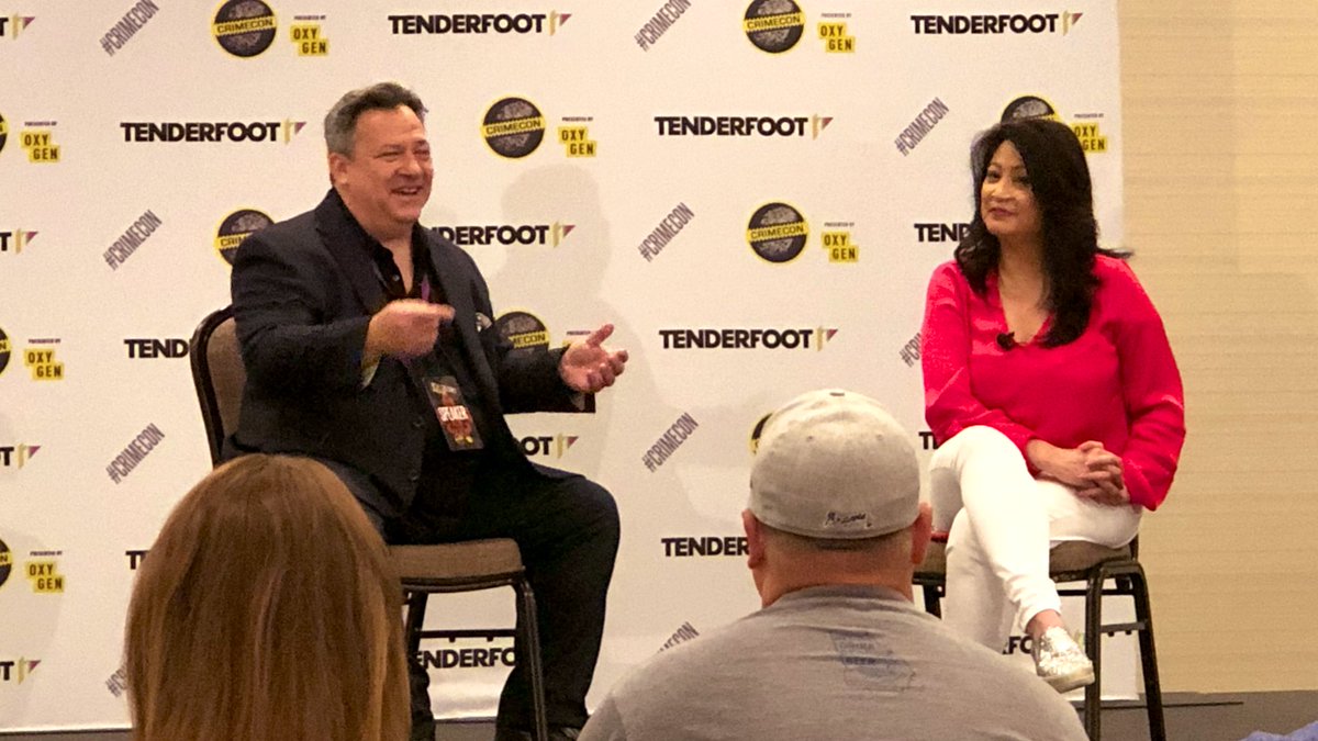 I could listen to @JoshMankiewicz talk all day. So interesting to hear some of his personal story and behind @DatelineNBC insights. And I will definitely check out  #Insidecrime #podcast #AngelineHartmann @CrimeConHQ #CrimeCon #OxygenCrimeCon @oxygen