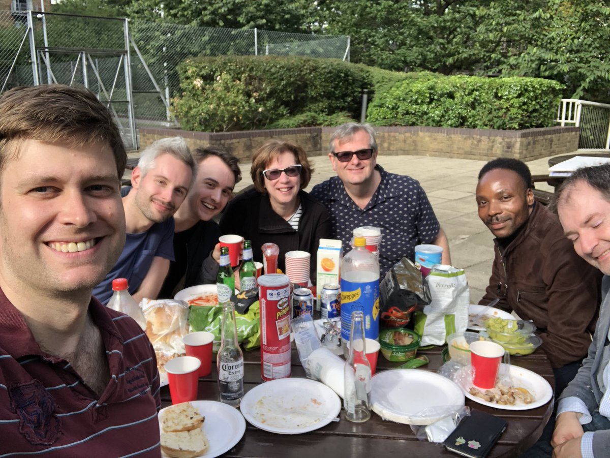 strawson_james's tweet photo. Some @THConservatives enjoying the sunshine with a summer BBQ! A good exchange of ideas on the upcoming leadership election. Thanks to @Andrewwood17 @dibolistic @WorldofDinah @HarryScoffin @elliottwvr and others. https://t.co/YFtIByMA8w