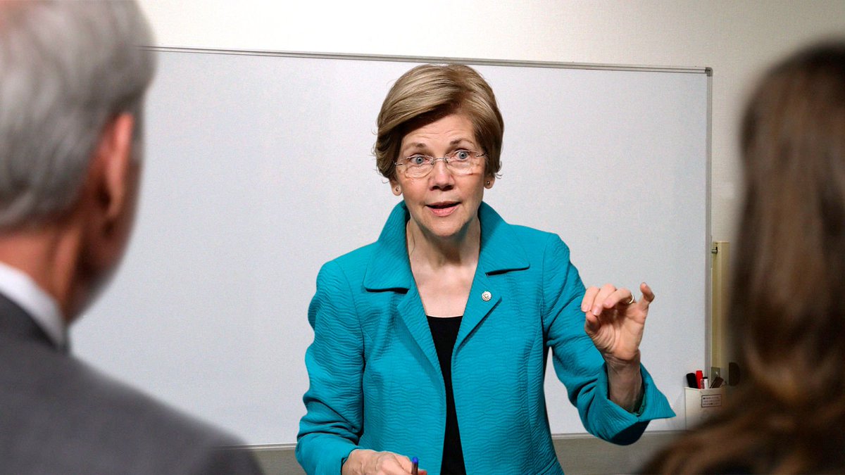 TheOnion's tweet photo. Elizabeth Warren Spends Evenings Tutoring Underperforming Candidates On Creating Comprehensive Policy https://t.co/XypdgMov51 https://t.co/AmMJBlvh57
