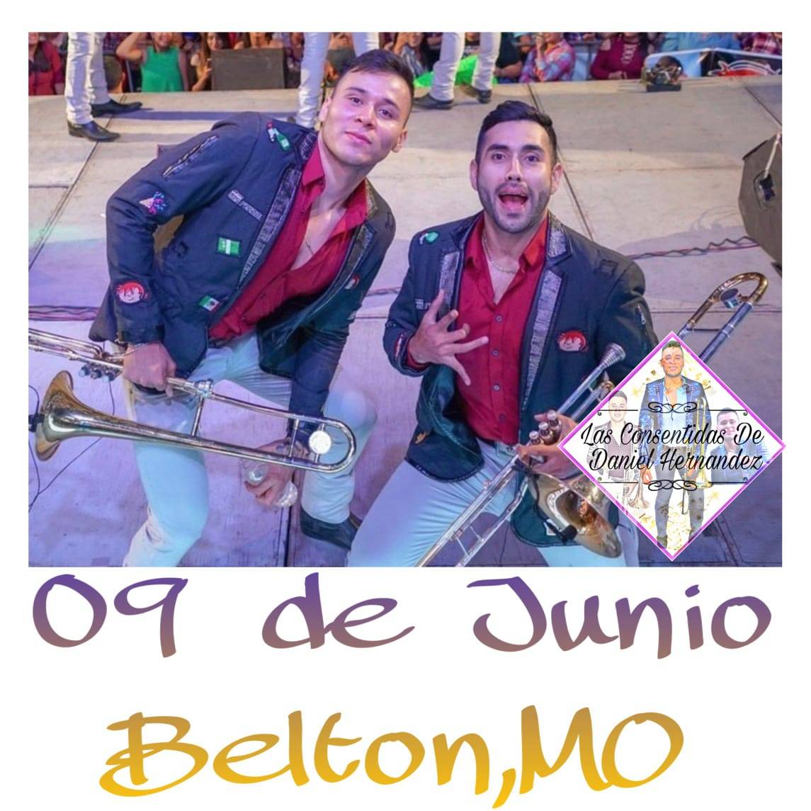 Lau_Abl's tweet photo. Hoy ‼  0⃣9⃣  de Junio 2019 

Llega desde el bello Mazatlán, Sinaloa 🌴🌞 Banda Los Recoditos a 👉🏻 Belton,MO👈🏻 donde podrás disfrutar de todos sus éxitos entre ellos lo más nuevo #Perfecta 🎶🥰 
¡No te lo puedes perder! 
@ConsentidasDani
@BANDARECODITOSS
@RecoditosPROMO https://t.co/mDDM6ocNyf