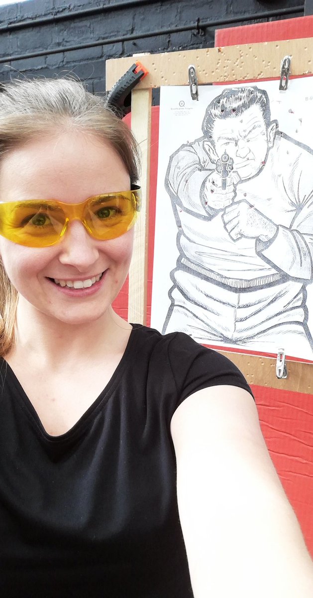 I had an incredible day thanks to <a href="/STAGEFIGHTECSPC/">STAGEFIGHT</a> and can now say I'm trained in basic firearms handling for performance! 

#combat #actorslife #filmproduction #stunts