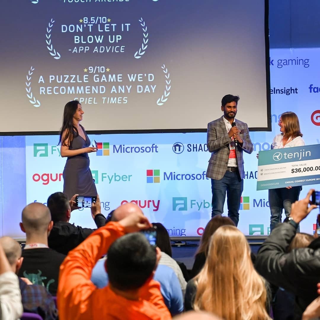 StreetLampGames's tweet photo. Great Moment to Team STREET LAMP GAMES and Indian Gaming industry. Our game #BOMBARIKA won Best Mobile Game award at Casual Connect #London. 

Thanks to each and every supporter!❤️

#casualconnect #indiegame #indiestudio #indiedev #madewithunity #bestmobilegame #indieprize #games https://t.co/vSh7BxhS3x