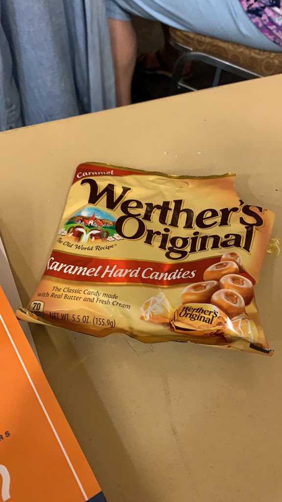 JohnHamptonUMC's tweet photo. While we’re thanking people, I want to add Daniel Shanks; who gave me candy which sustained me throughout this conference. And more importantly, fueled my Twitter snark. #moac19 https://t.co/gErIWIfjCw