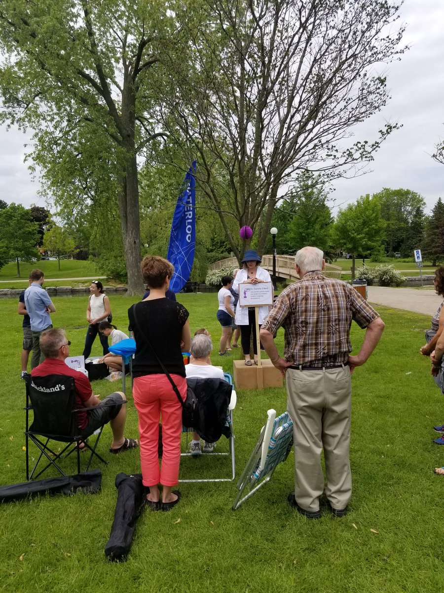 More action from <a href="/SoapboxScience/">Soapbox Science</a> Waterloo edition! 😀
