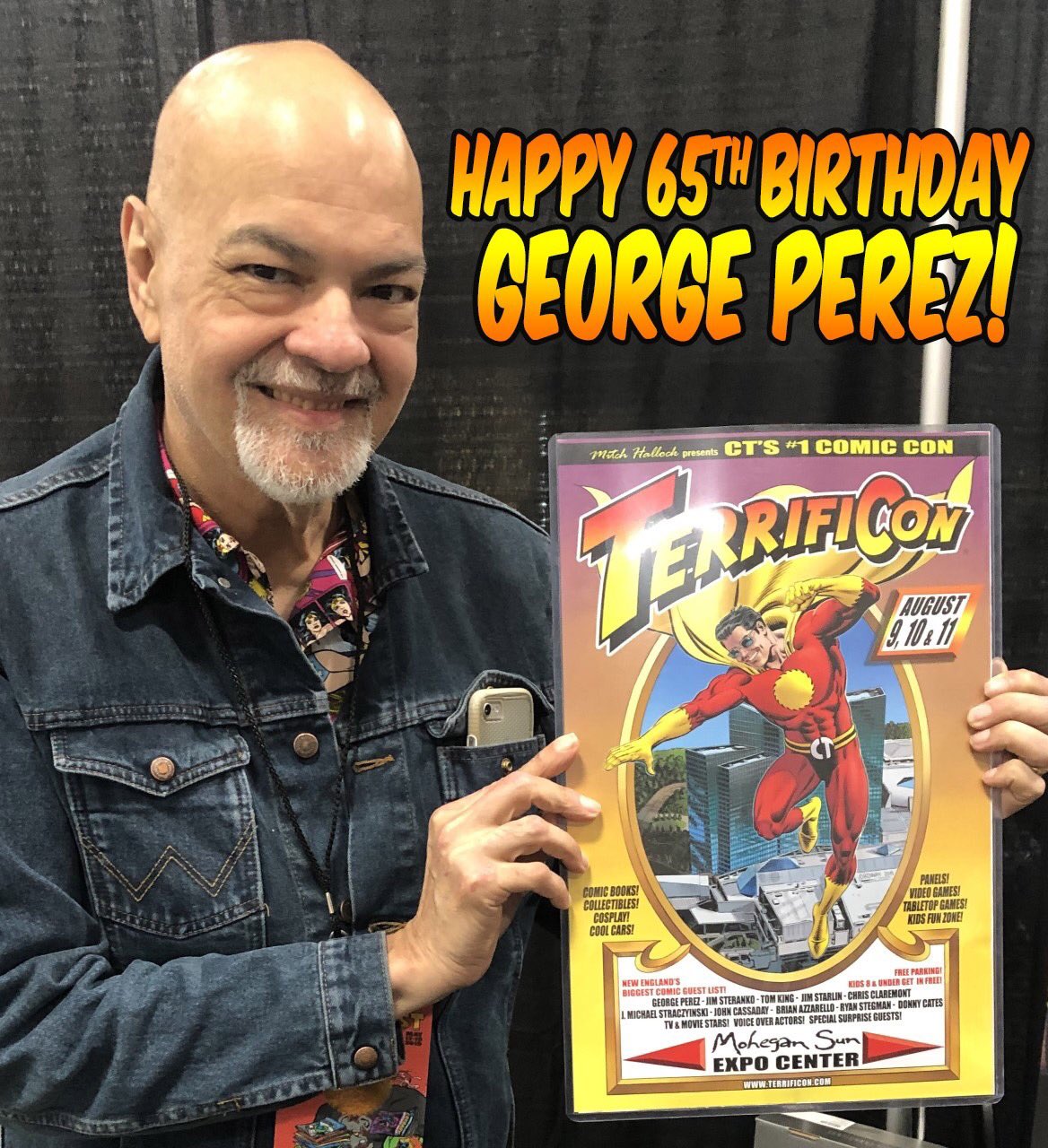 TERRIFICON wishes George Perez a happy and healthy 65th birthday! We will see you in August! 