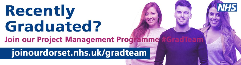 NHSDorset's tweet photo. We have 8 exciting places up for grabs for our Graduate Trainee Project Manager scheme. If you thrive on challenge, change, new ideas, building effective relationships and innovation, apply today! Applications close 5 July 2019. https://t.co/7VFPBOoW0v #GradTeam https://t.co/STsUB1Wuon