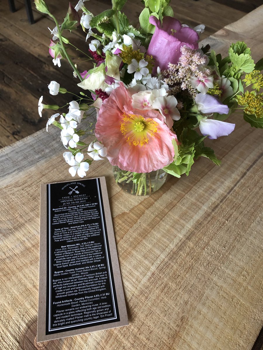 Stopped by <a href="/wheatlandspring/">Wheatland Spring Farm + Brewery</a> to celebrate their opening weekend and enjoyed Bear Witness Wit with the BBQ Pork Sandwich and Smoked Salmon Flatbread. Wishing them great success on their new venture! #wheatlandspring #drinkloco #loudounlibations