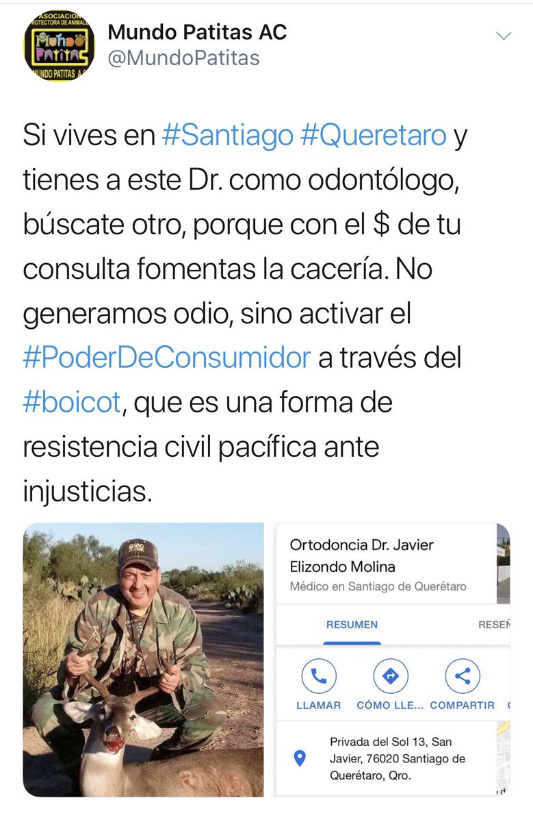 EnContrasteEsto's tweet photo. Si son de #Querétaro #Qro y conocen a este ojete! No vayan a su consulta es un asesino de animales! #AntiHunting #NoMatenAnimales #NoALaCaceria #NoCaceria #RespetoALosAnimales #DiaDeLosAnimales #DerechosDeLosAnimales https://t.co/qFRJ4mFoiA