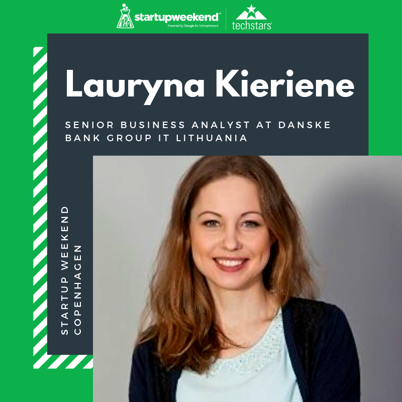 CphSW's tweet image. Startup Weekend Copenhagen is proud to present event mentor 
Lauryna Kieriene - Senior Business Analyst @ Danske Bank Group IT Lithuania

🎫 Last chance to grab your ticket bit.ly/CPHSW19  

#cphftw #cphsw #cphftweek #fintech #startupweekend #givefirst