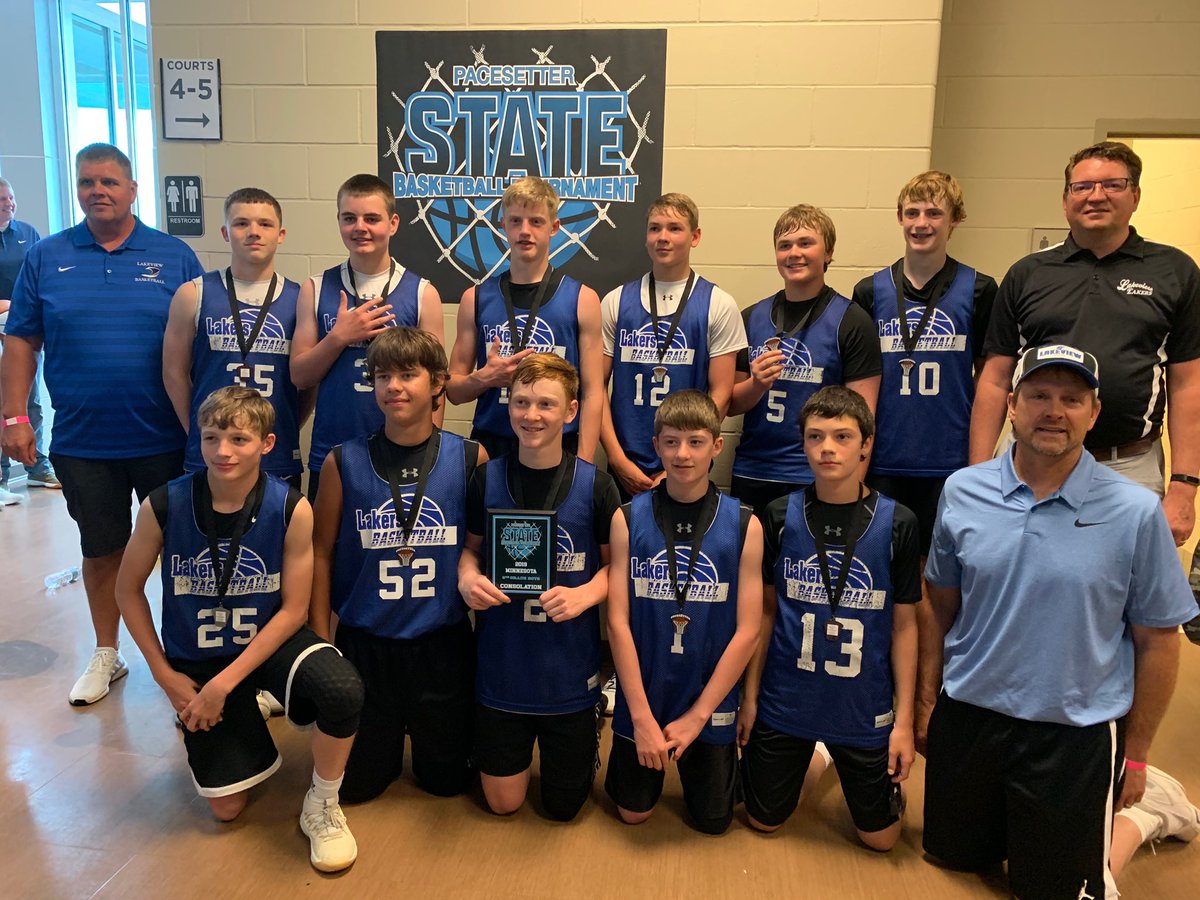 laker_events's tweet photo. The 8th grade boys won the consolation championship (5th place) at the state basketball pacesetter tournament today! Well done boys!

Game 1 vs Mankato: Lost 31-22 to Mankato
Game 2 vs Eden Valley - Watkins: Won 35-29 Game 3 vs Paynesville: Won 37-25 https://t.co/aMC1vMKtS5