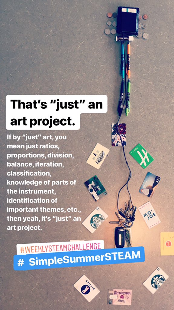 bmanchester_edu's tweet photo. @SimSumSTEAM Art is always STEAM! Check out this #weeklySTEAMchallenge. Post to Twitter or Instagram. #PocketInstrumentArt #arted #whattodowithkidsthisummer https://t.co/3H0WcaGbAh