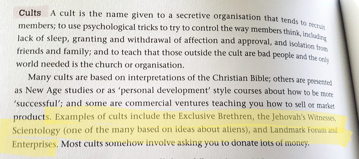 KaroleWithaK's tweet image. What is a #Cult?
#Secretive
#GrantOrWithholdAffection
#Isolate 
#OthersAreBad #Scientology
#ScientologyTheAftermath
#Praying for those I know who are involved...