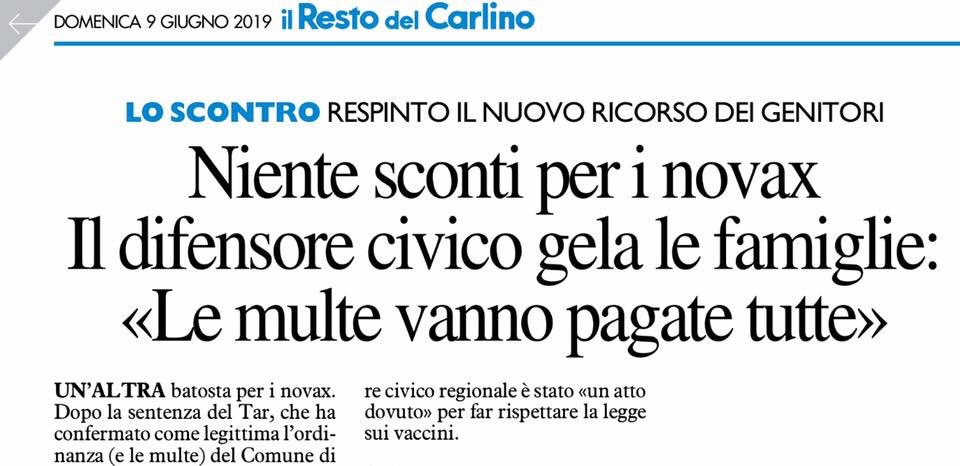 Ho già raccontato l’ennesima umiliazione dei cavernicoli antivax ma a pranzo mi è giunta notizia che i gruppi antivax non vogliono che a questo loro fallimento venga fatta pubblicità, forse temono cali di fatturato dei loro avvocaticchi. Un ottimo motivo per ritwittare.