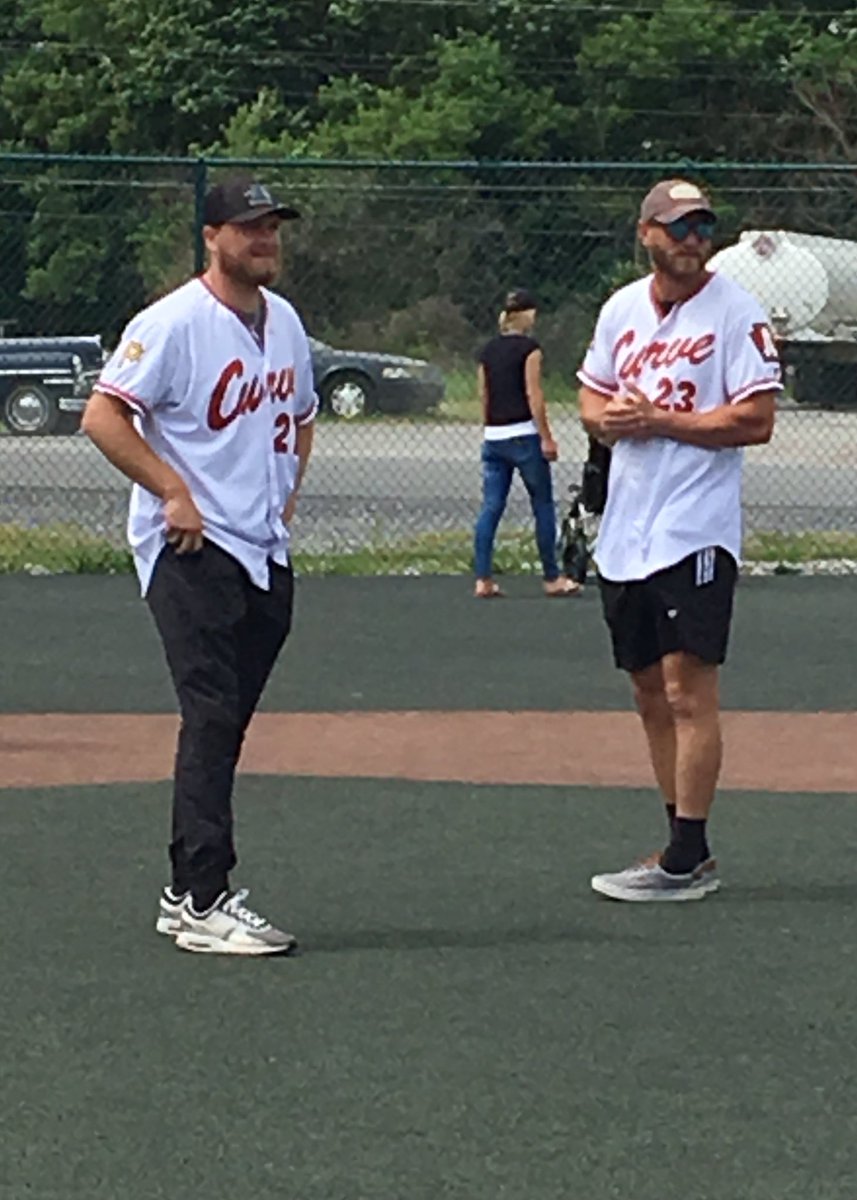raedanielle86's tweet photo. Was a GREAT day seeing these two @AltoonaCurve players today at the Miracle League Field of Blair County.  The individual I support had a lot of fun.  #BattersUpBaseball https://t.co/f9Xe1Bd98A