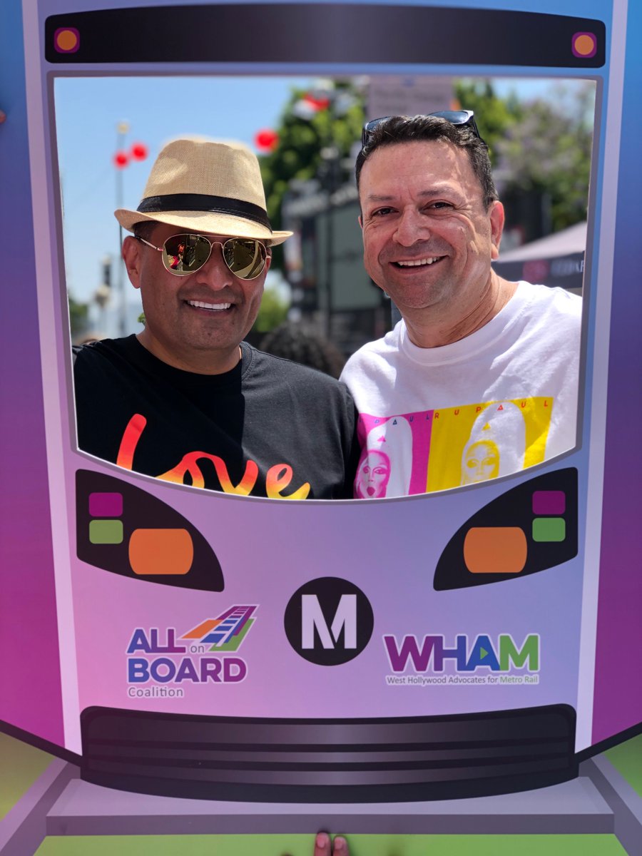 WHAMRAIL's tweet photo. #LAPride Day 2 is off to a great start! Glad to see so many of you are #allonboard to #finishtheline! #lapride2019 #gaypride #pridemonth #pride2019 #allweneedislove ##loveforall #LGBT https://t.co/fV5kiBv5cX
