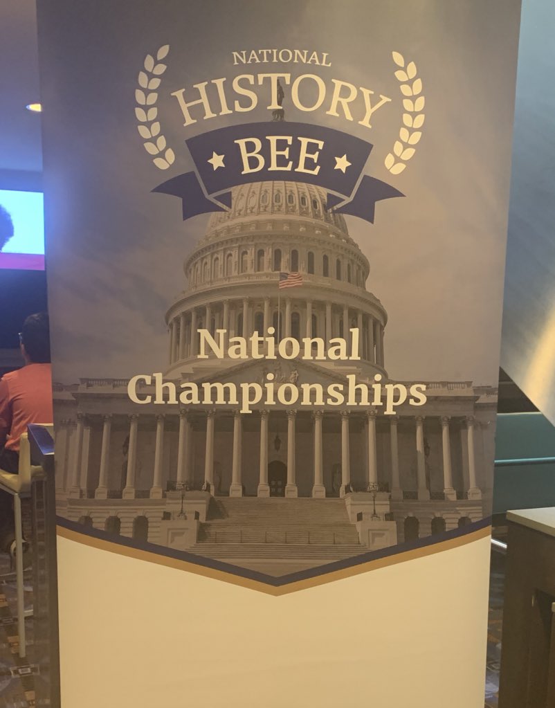 KristineRickert's tweet photo. DW celebrates another National History Bee victory as one of our very own 8th graders takes 5th in the NATION today! Way to go!! #engage103 https://t.co/1BJXjaJDJu