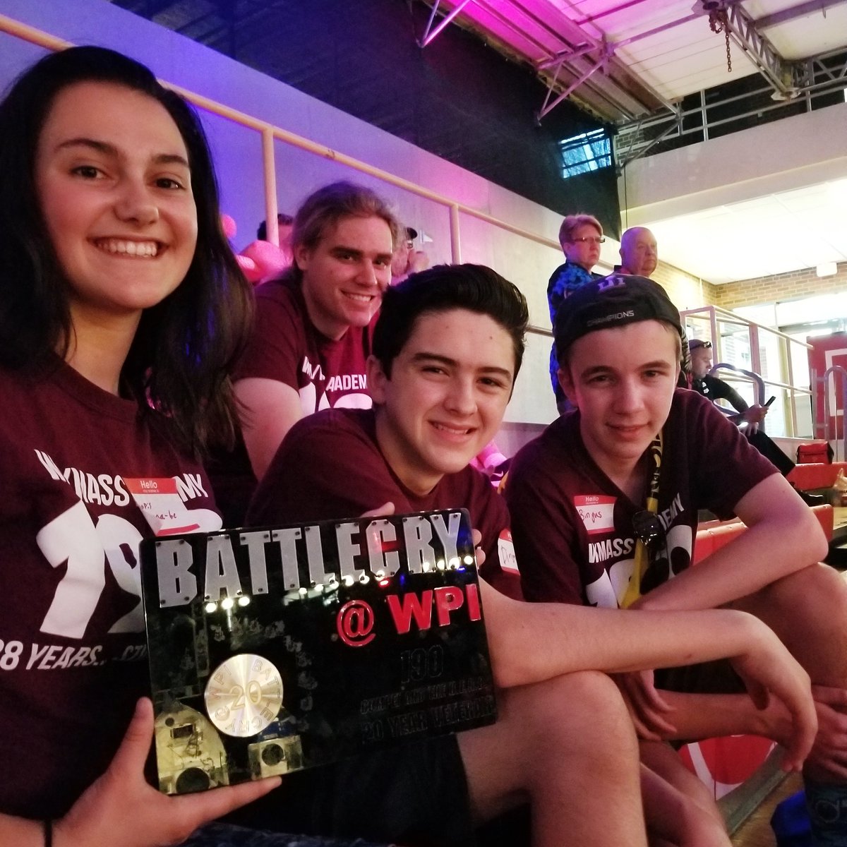BattleCry 20th anniversary plaque!!! #BattleCry20 #team190 #WPI #omgrobots