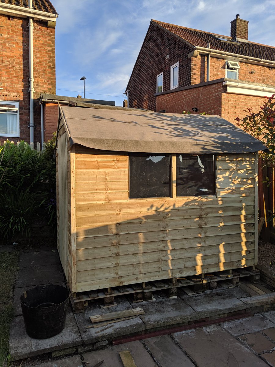 My Sunday was spent building a shed, putting together garden furniture, and then ran a 5.25 mile race in under 40 minutes, I'm gonna class that as a very productive day! 

#goals