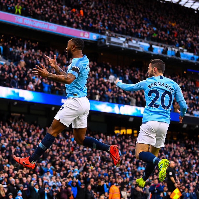 Bernardo Silva sempre comemorando gols dos companheiros como se fossem seus 😂