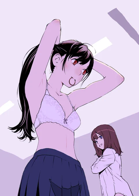 おはよー
#イラスト女の子 