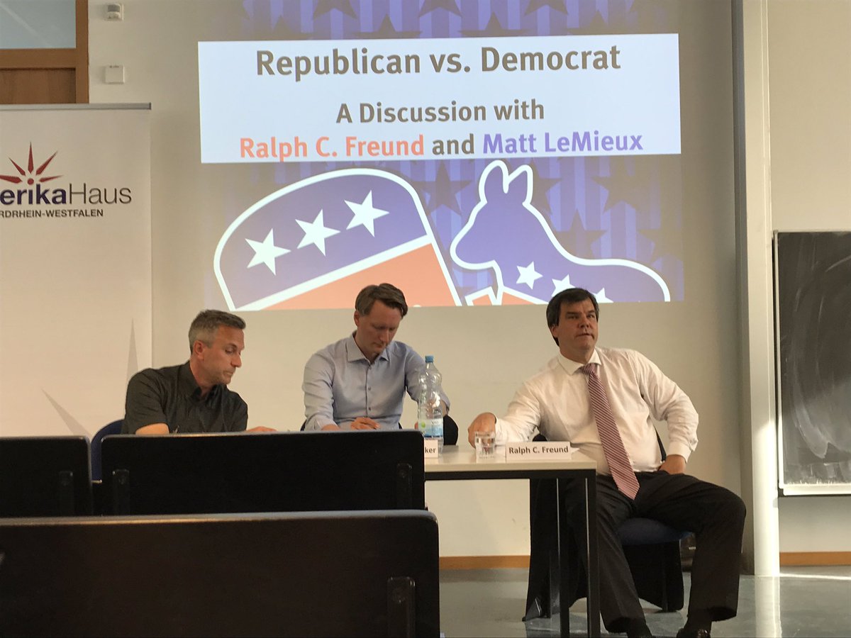 A very interesting discussion at Muenster Unicersity moderated by Dr. Ben Becker, Amerika-Haus e.V. Cologne