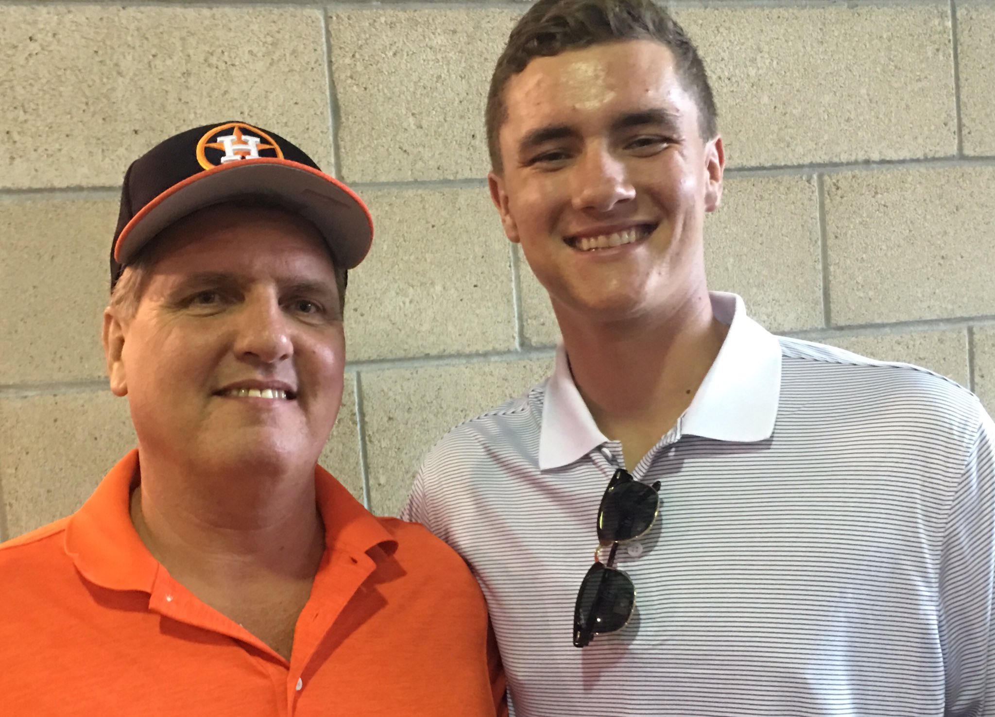 Mark Berman on X: "#Astros fifth-round pick, RHP Hunter Brown  (@xhunterbrownx), from @waynestbaseball, at Minute Maid Park with his dad  Kevin. Hunter in town to take his physical tomorrow and sign his