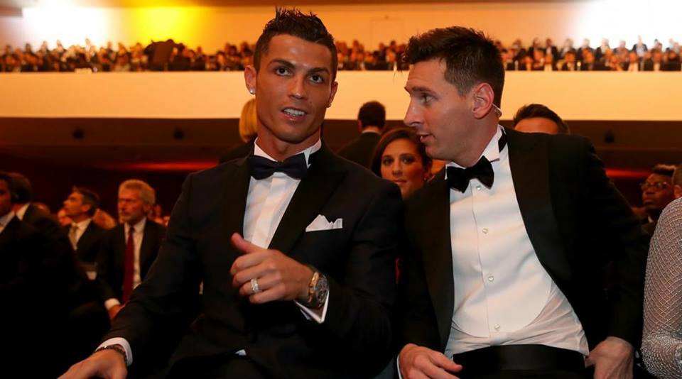 AYCOMEDIAN's tweet photo. Lets take a break from their footballign. Who is more handsome. 
Retweet for Ronaldo LIKE for MEssi https://t.co/PHIXD2qDMw